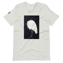 Load image into Gallery viewer, Ozuki Tee 'Egret-in-the-rain'. Short-Sleeve Unisex T-Shirt