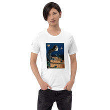 Load image into Gallery viewer, The Plate Mansion by Katsushika Hokusai (1760-1849) 'Okiku' Short-Sleeve Unisex T-Shirt