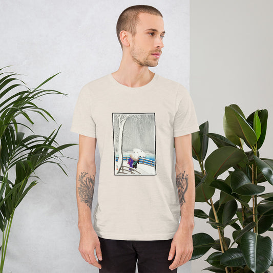 Yanagi Bridge (1927) by Ohara Koson - Ozuki T-Shirt