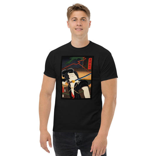 Portraits of Actors Ozuki Men's heavyweight tee