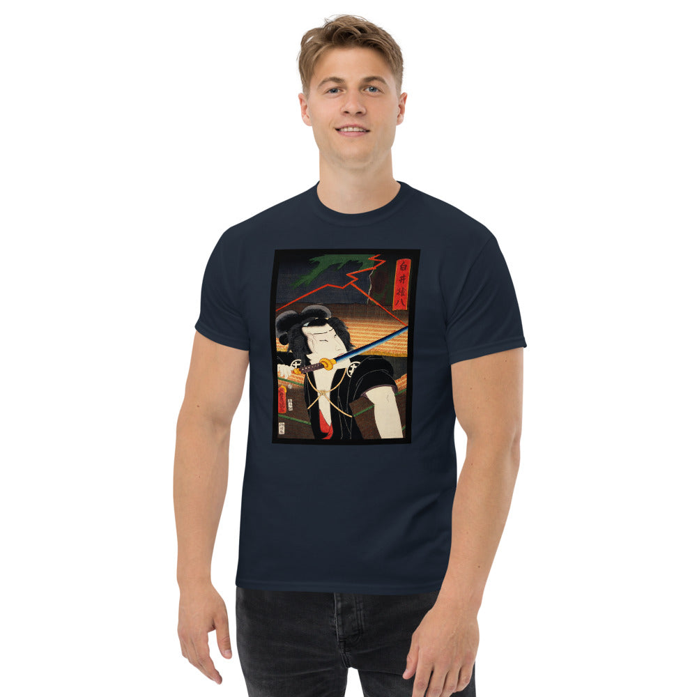 Portraits of Actors Ozuki Men's heavyweight tee