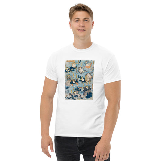 "Played by Frogs" — Ozuki Heavyweight Tee by Utagawa Kuniyoshi