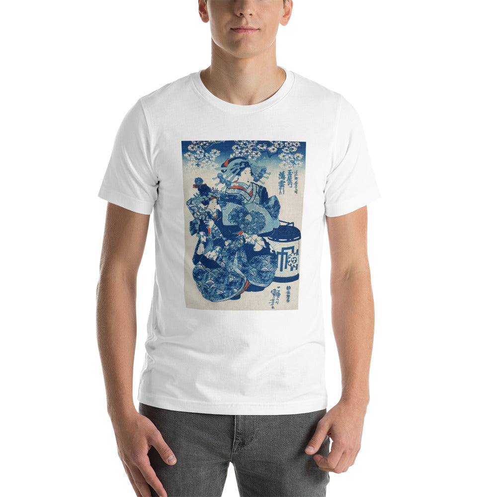 Ozuki Tee Tamaya uchi Usugumo by Utagawa Kuniyoshi (1753-1806) Short-Sleeve Unisex T-Shirt
