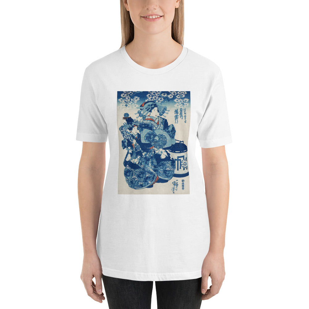 Ozuki Tee Tamaya uchi Usugumo by Utagawa Kuniyoshi (1753-1806) Short-Sleeve Unisex T-Shirt