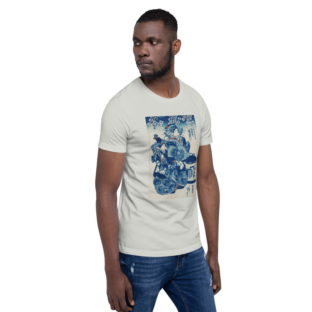 Ozuki Tee Tamaya uchi Usugumo by Utagawa Kuniyoshi (1753-1806) Short-Sleeve Unisex T-Shirt