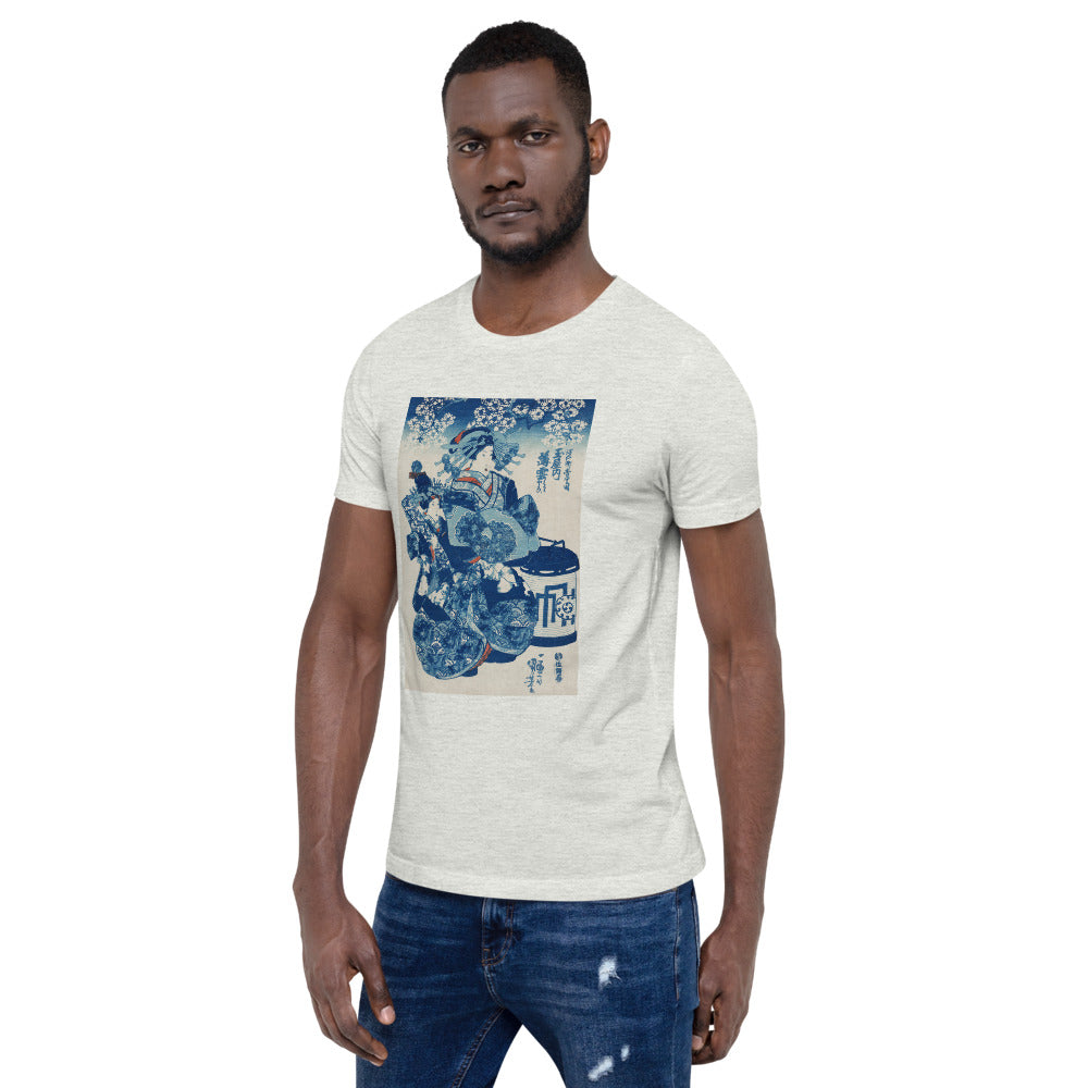 Ozuki Tee Tamaya uchi Usugumo by Utagawa Kuniyoshi (1753-1806) Short-Sleeve Unisex T-Shirt