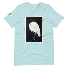 Load image into Gallery viewer, Ozuki Tee &#39;Egret-in-the-rain&#39;. Short-Sleeve Unisex T-Shirt
