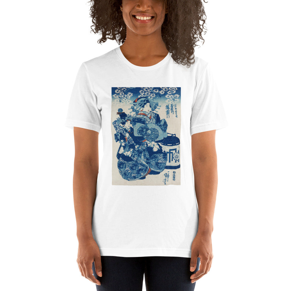 Ozuki Tee Tamaya uchi Usugumo by Utagawa Kuniyoshi (1753-1806) Short-Sleeve Unisex T-Shirt