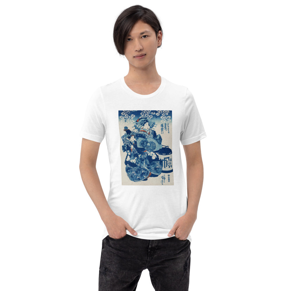 Ozuki Tee Tamaya uchi Usugumo by Utagawa Kuniyoshi (1753-1806) Short-Sleeve Unisex T-Shirt