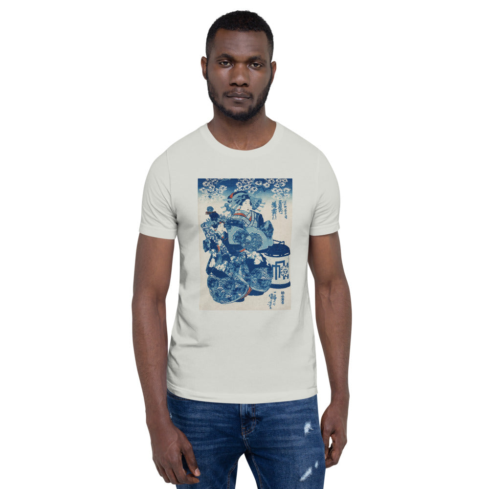 Ozuki Tee Tamaya uchi Usugumo by Utagawa Kuniyoshi (1753-1806) Short-Sleeve Unisex T-Shirt
