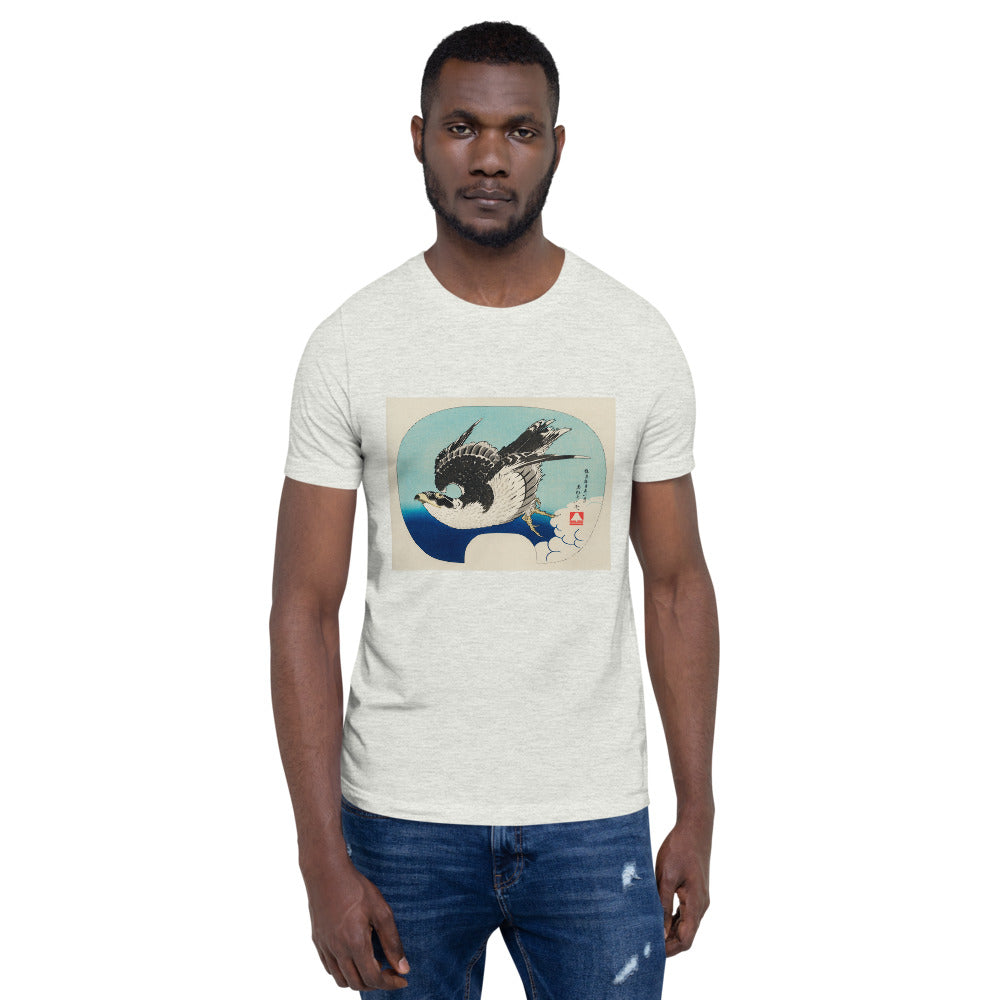 Ozuki Tshirt 'Hawk' by Katsushika Hokusai Short-Sleeve Unisex T-Shirt