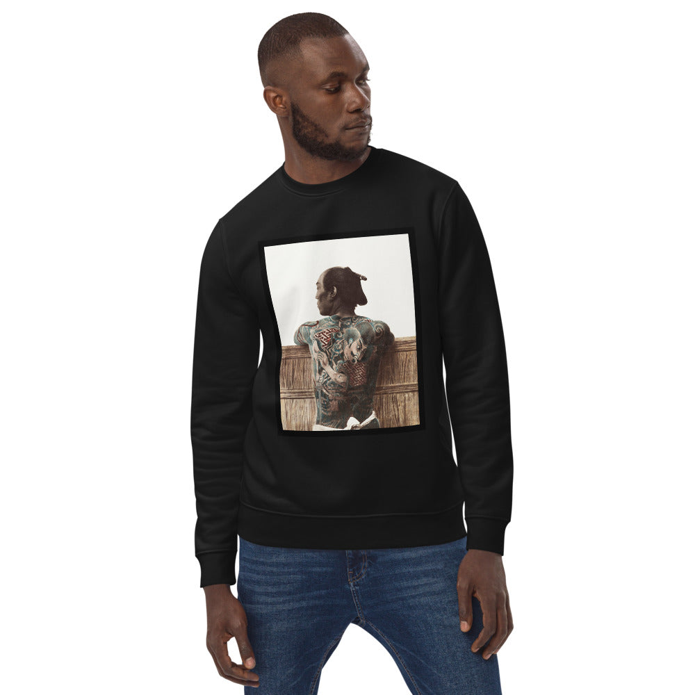 Kusakabe Kimbei Vintage Painting Men's Ozuki eco sweatshirt