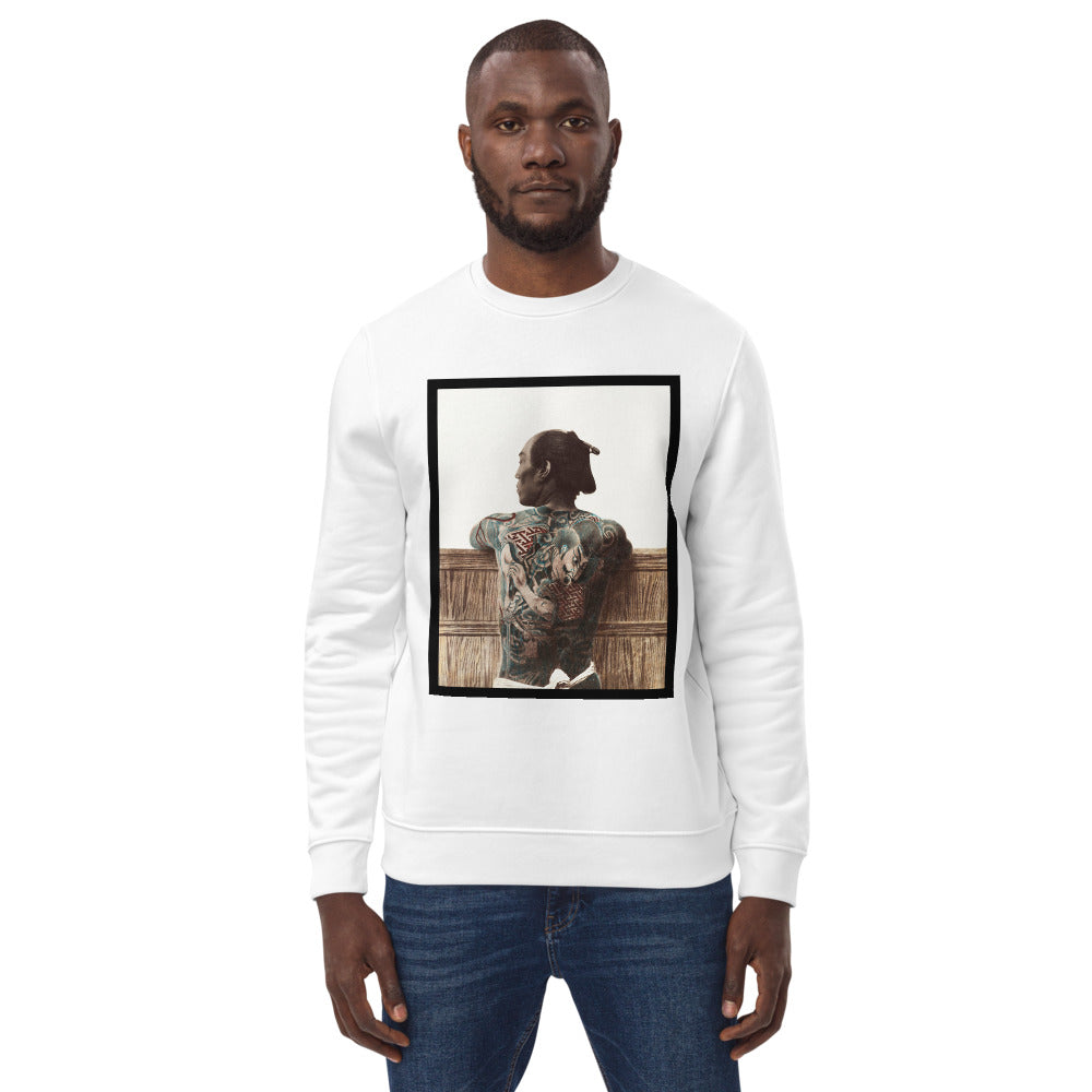 Kusakabe Kimbei Vintage Painting Men's Ozuki eco sweatshirt
